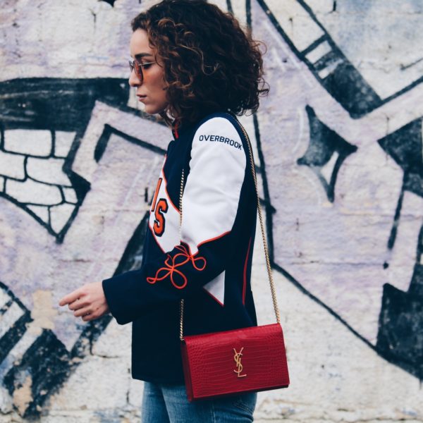 Saint laurent red bag