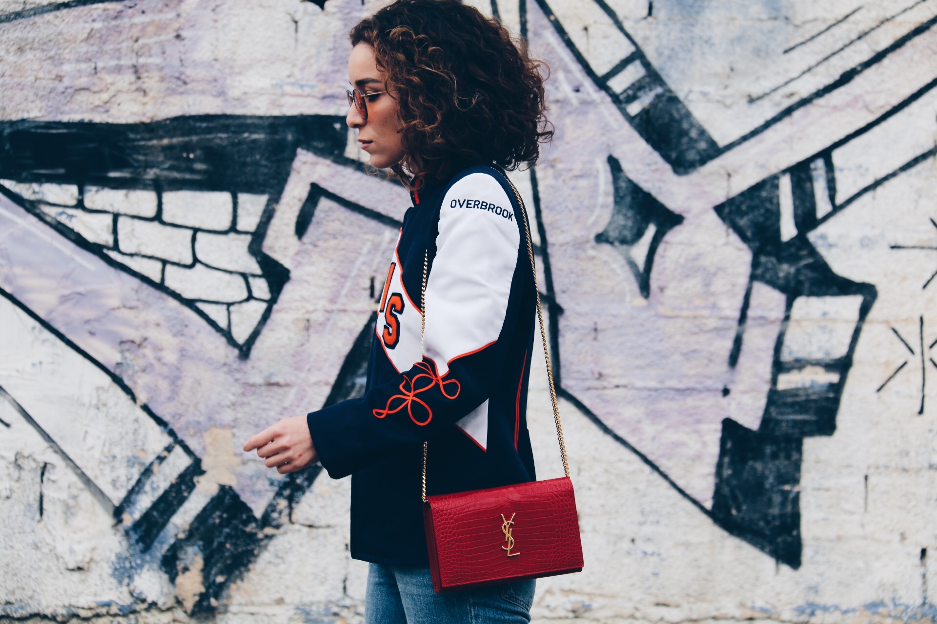 Saint laurent red bag